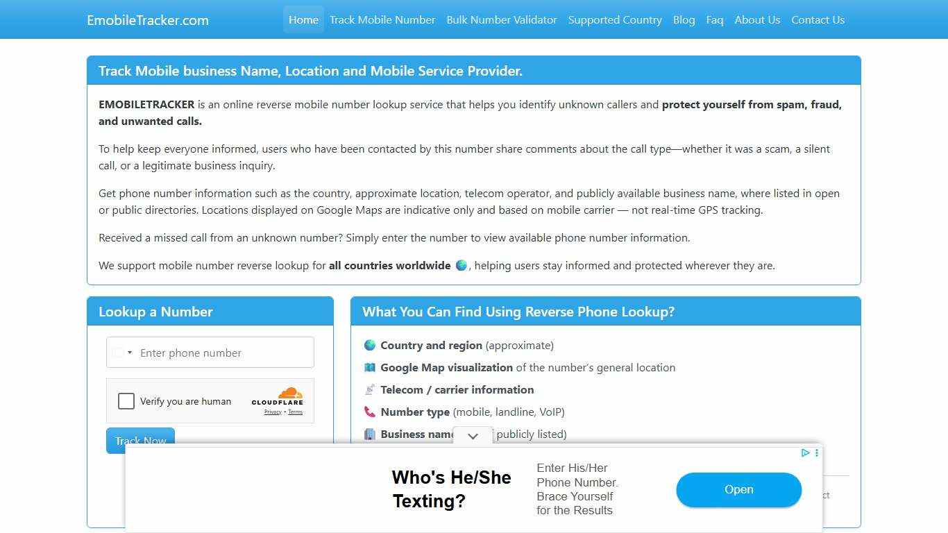Mobile Number Tracker Find Owner Name and Location on Google Map.